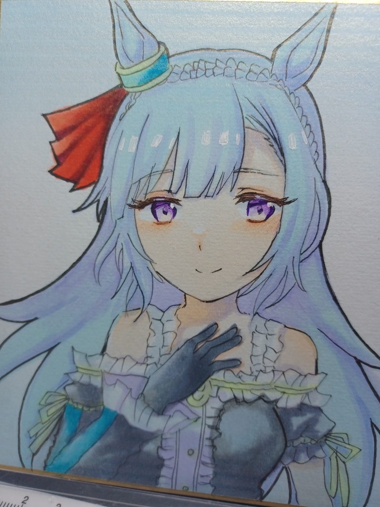 ウマ娘 メジロアルダン 色紙