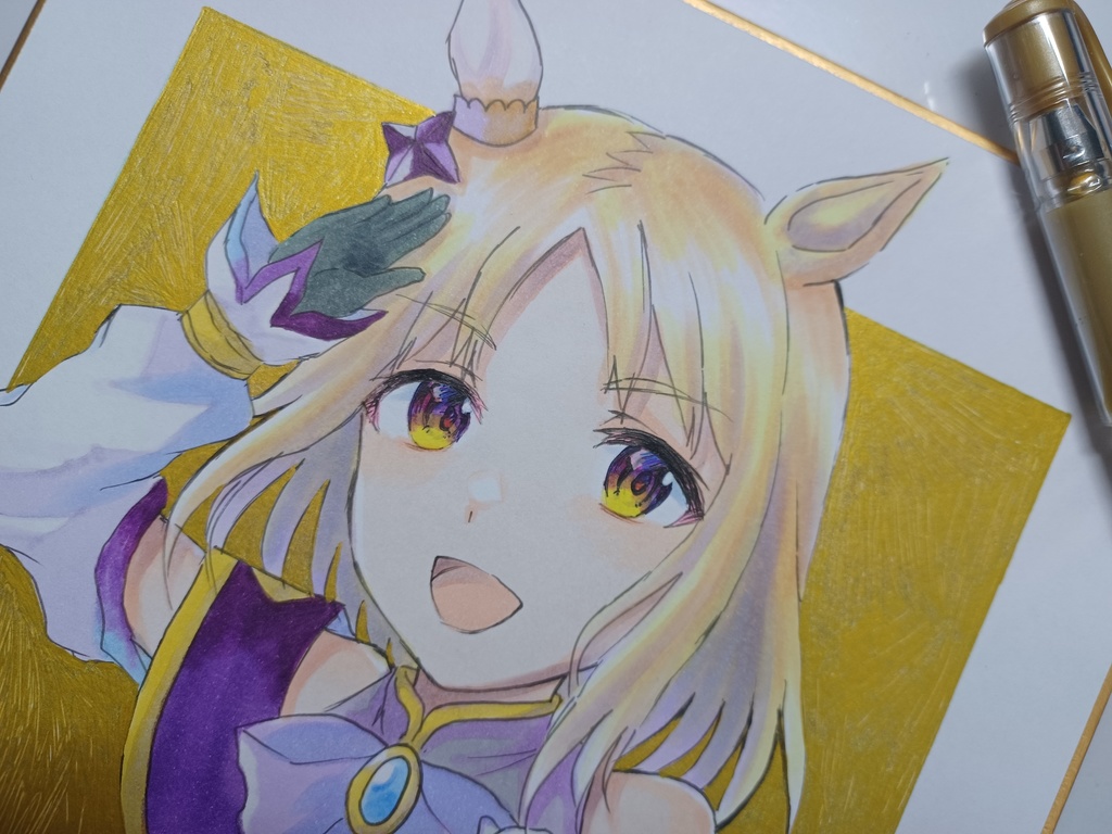 ウマ娘 ナリタトップロード 色紙