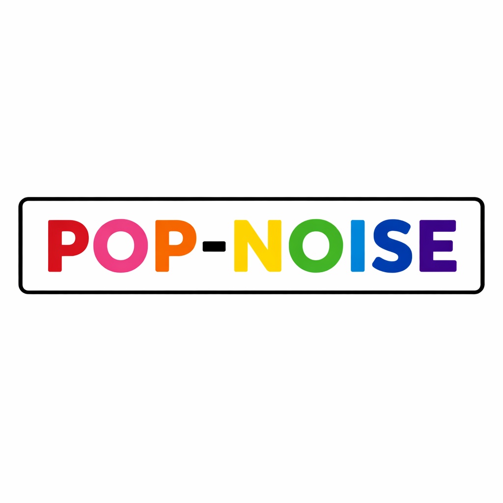 POP-NOISE ロゴ スマホステッカー