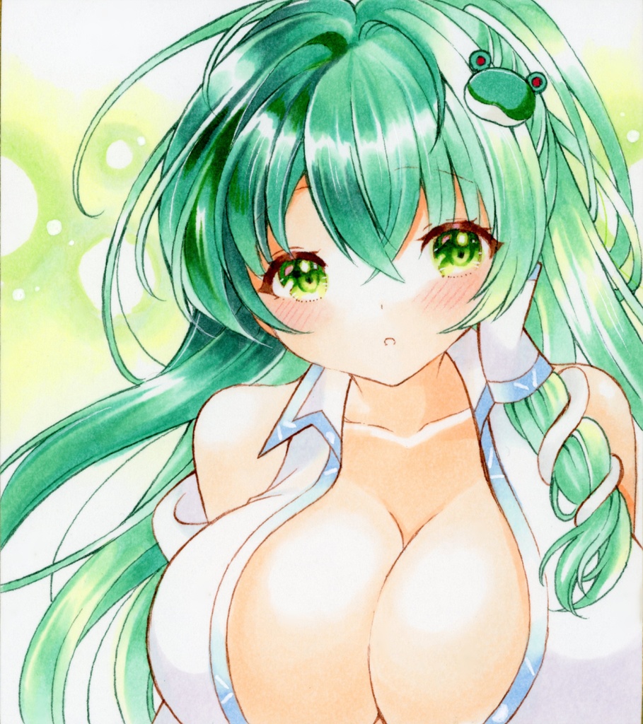 東風谷早苗／ポニーテール◆東方Project手描きイラスト