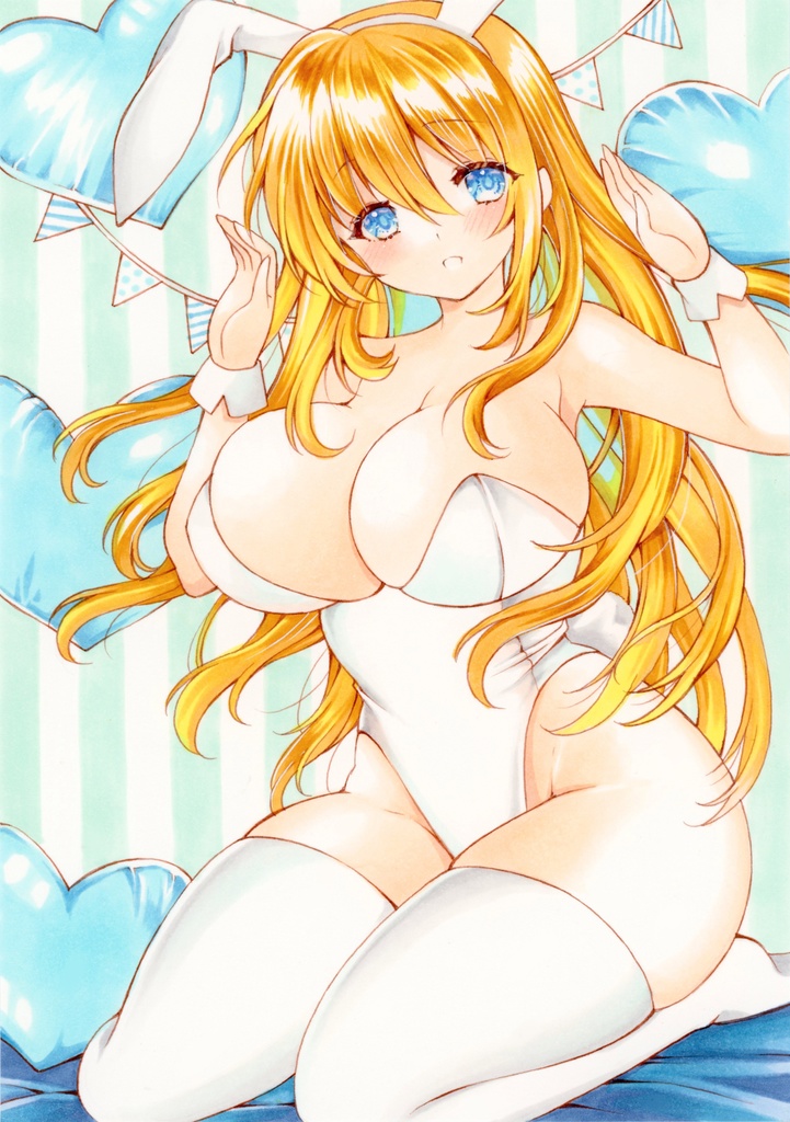 愛宕／白バニー◆艦隊これくしょん手描きイラスト