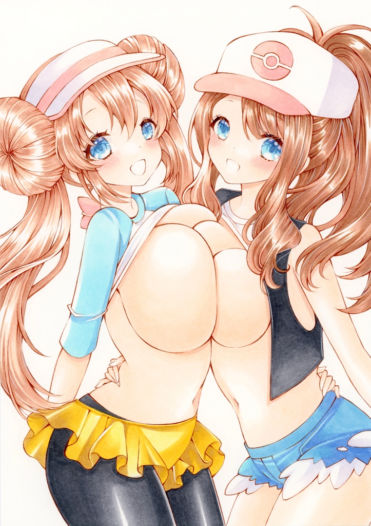 メイ＆トウコ◆ポケットモンスター手描きイラスト