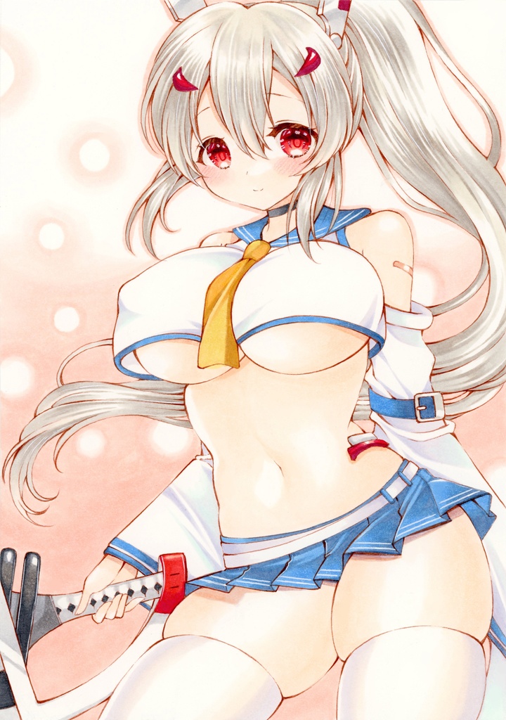 綾波◆アズールレーン手描きイラスト