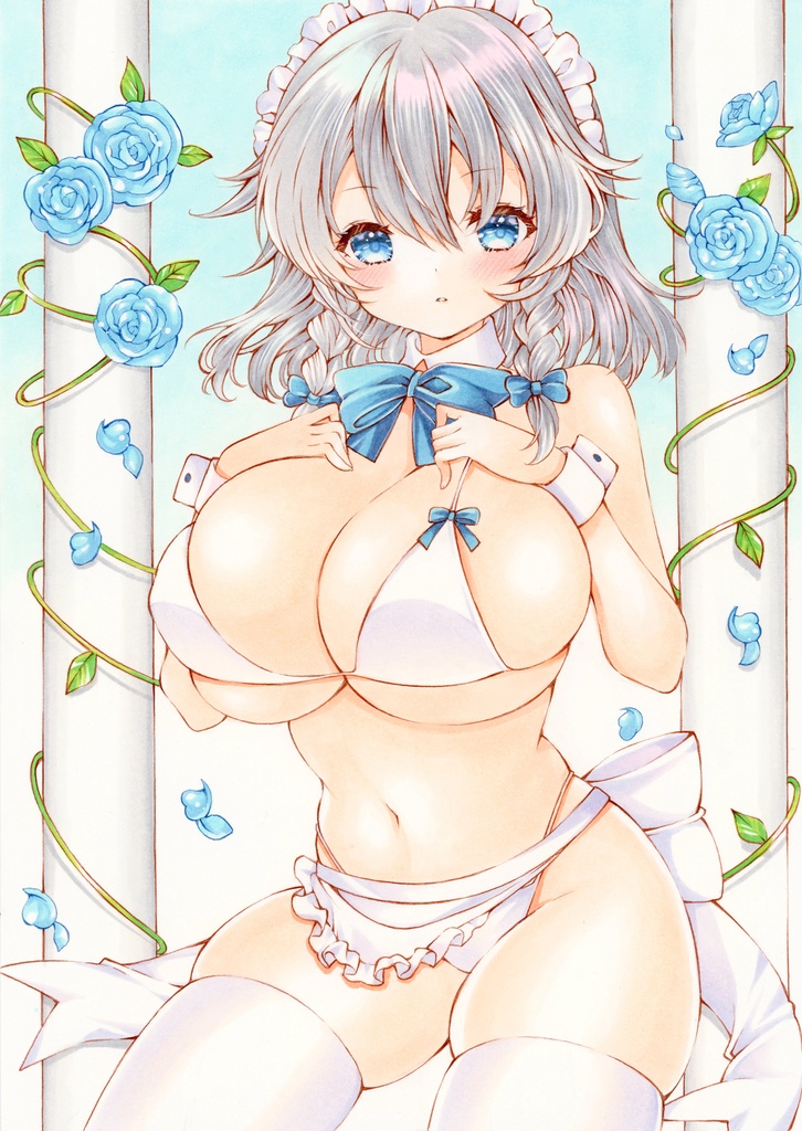 十六夜咲夜◆ビキニメイド◆東方Project手描きイラスト