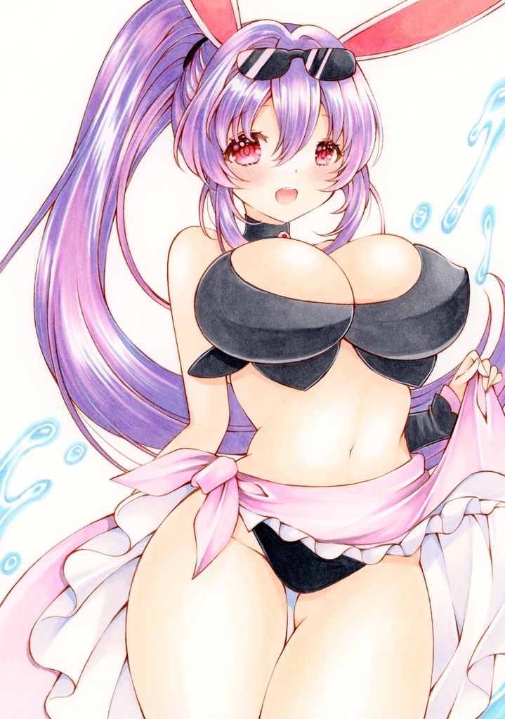 うどんげ◆水着◆東方Project手描きイラスト