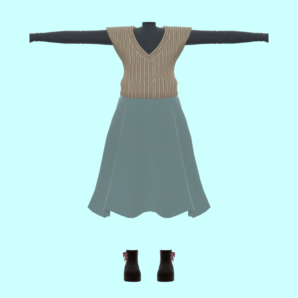【こまどアバター専用】Vネックニット