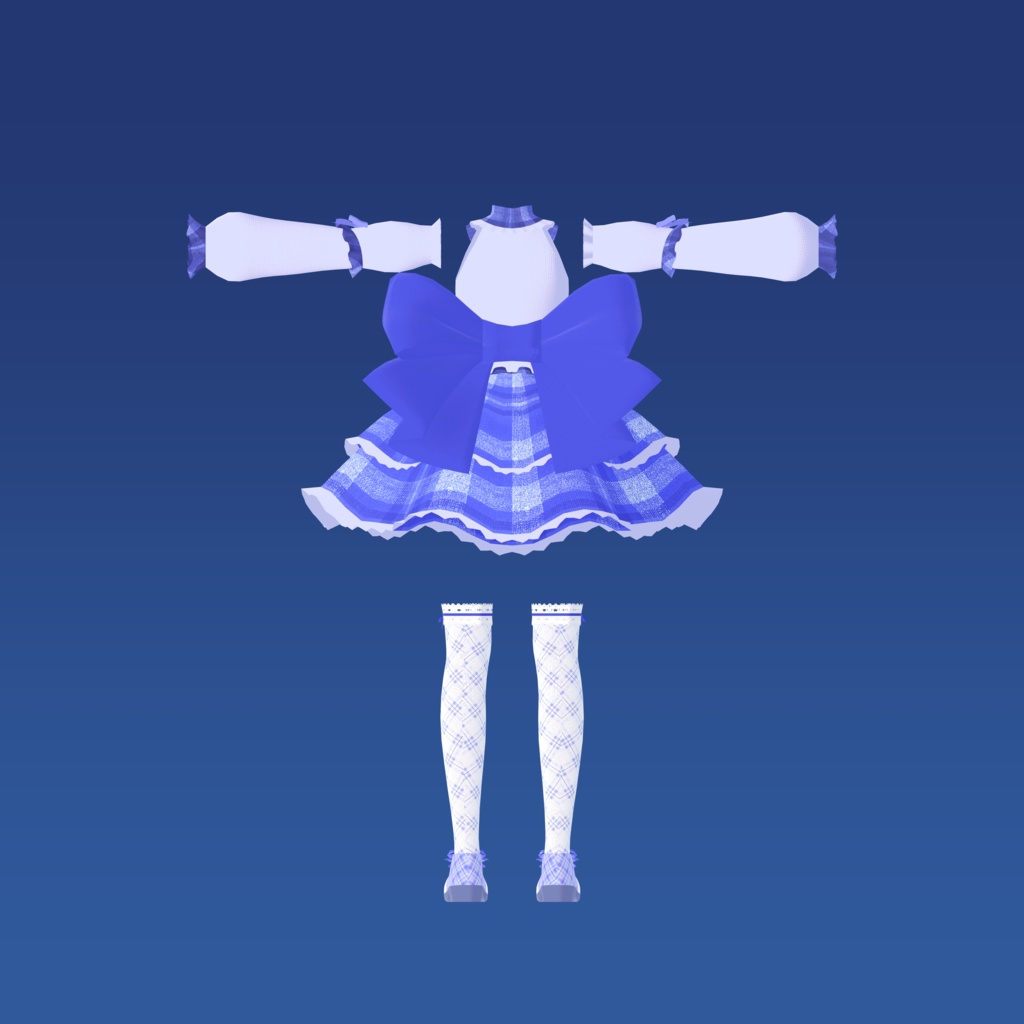 【こまどアバター&ソラハちゃん対応】ゴシック調ロリータ