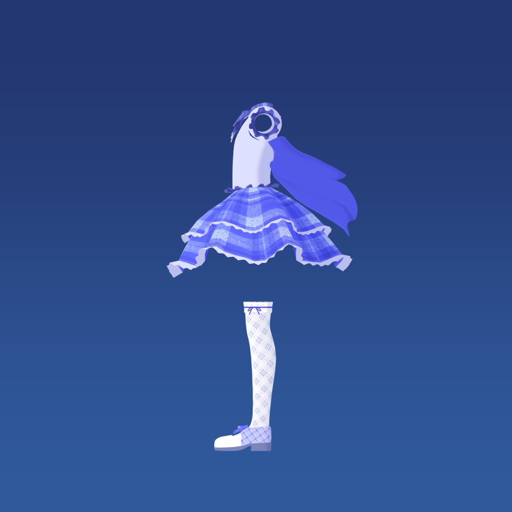 【こまどアバター&ソラハちゃん対応】ゴシック調ロリータ