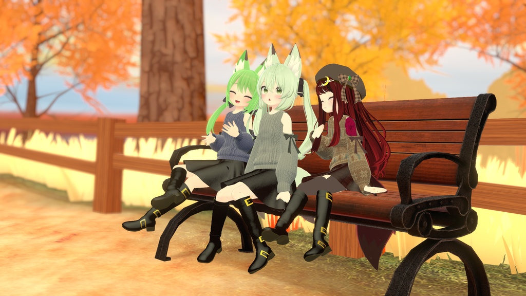 【こまどアバター対応】オフショルダーニット