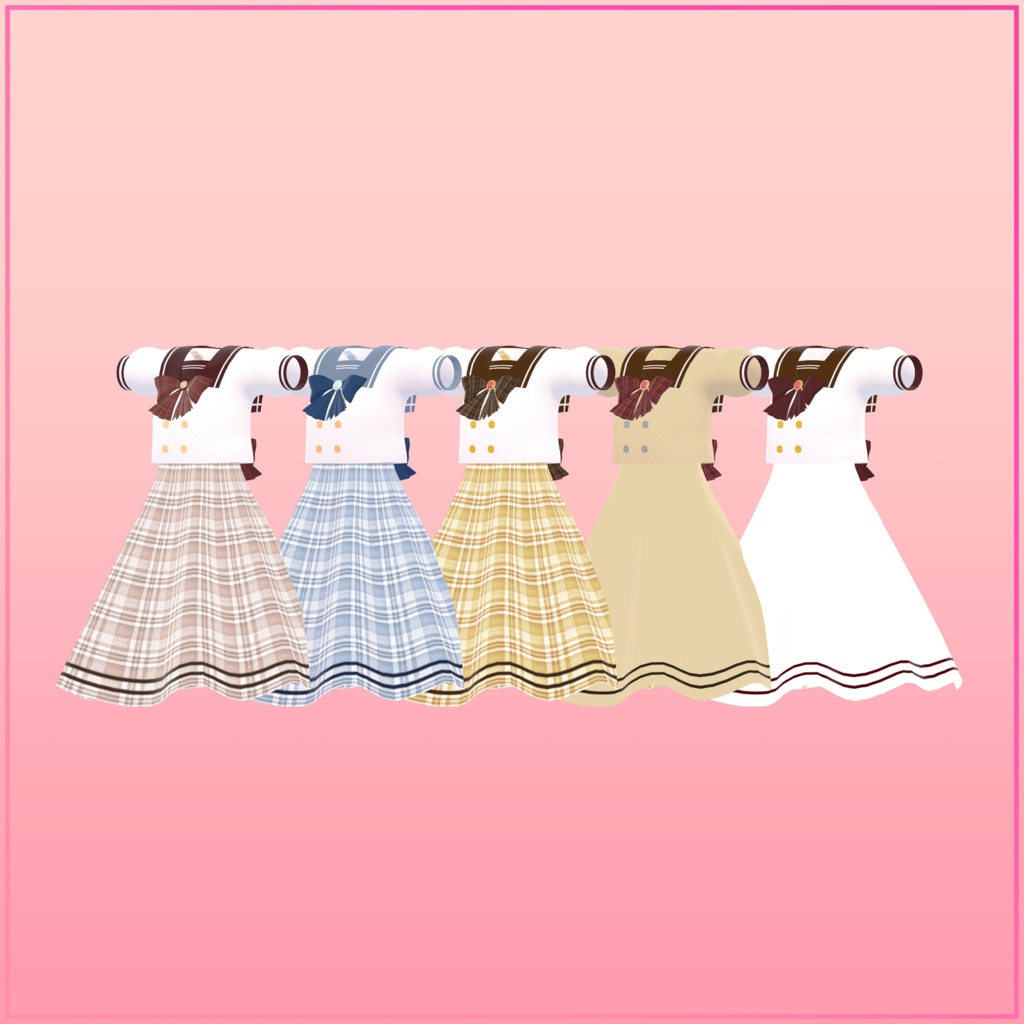 【こまどアバター&ライム&ソラハ対応】セーラーワンピース