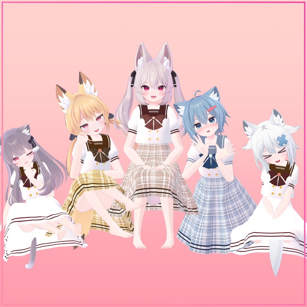 【こまどアバター&ライム&ソラハ対応】セーラーワンピース