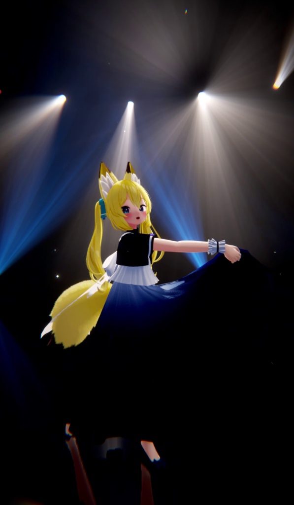 【7アバター対応】アズライトドレス