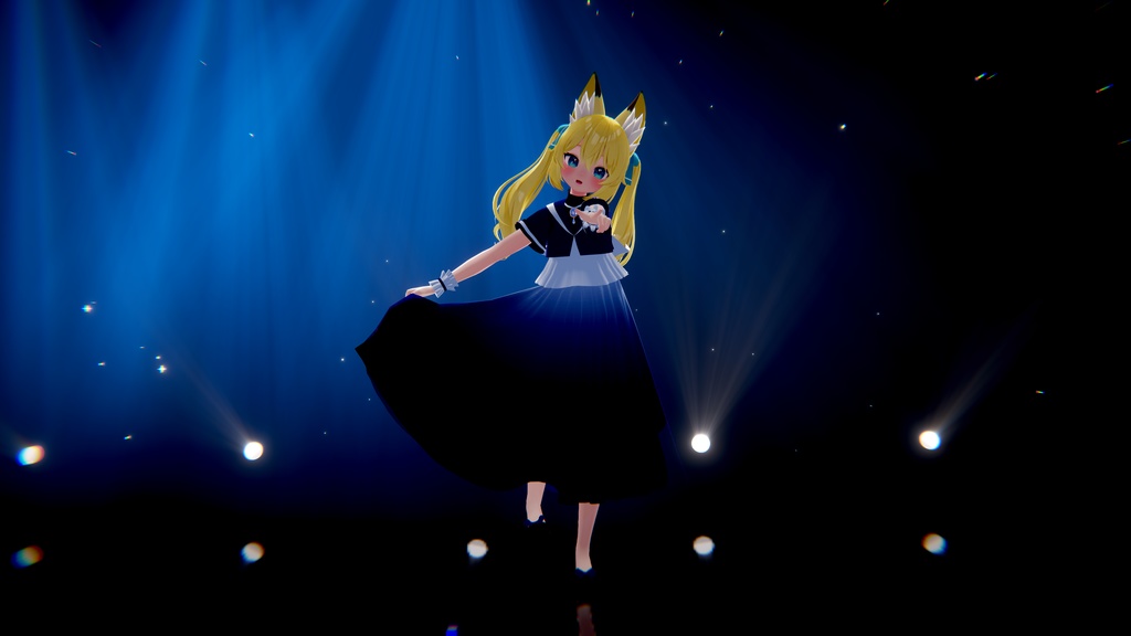 【7アバター対応】アズライトドレス