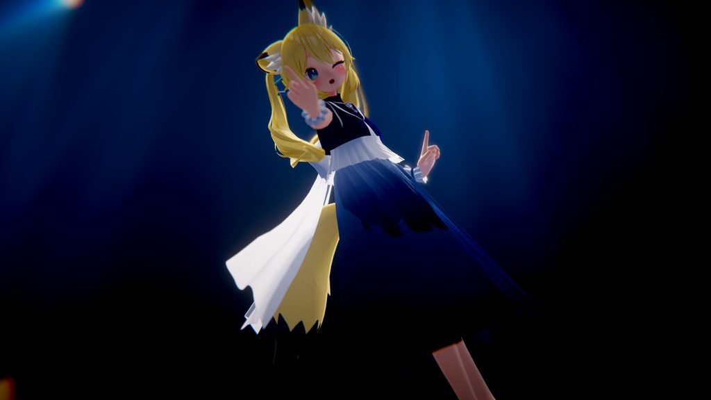 【7アバター対応】アズライトドレス