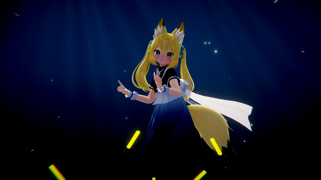 【7アバター対応】アズライトドレス