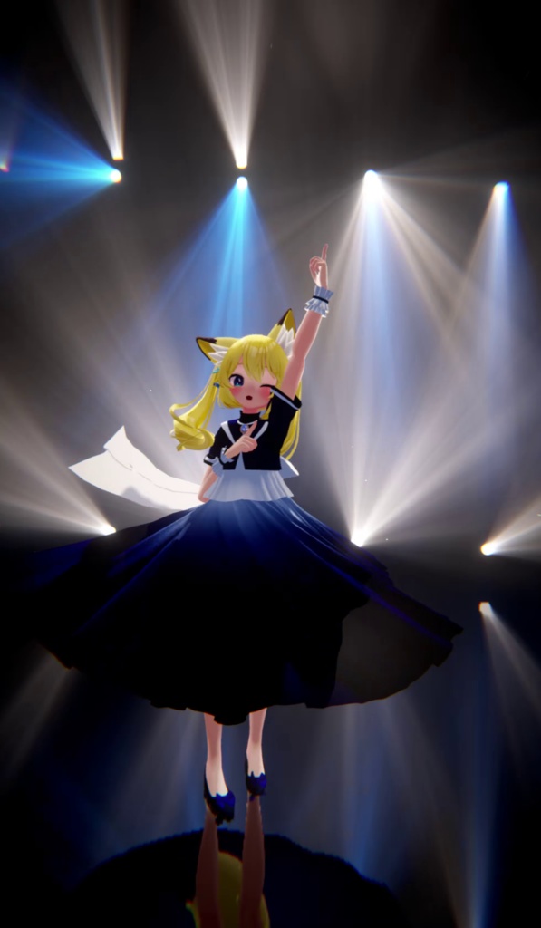 【7アバター対応】アズライトドレス