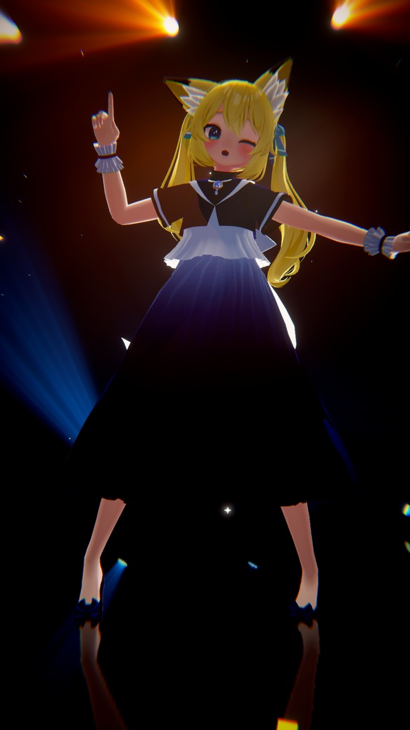 【7アバター対応】アズライトドレス