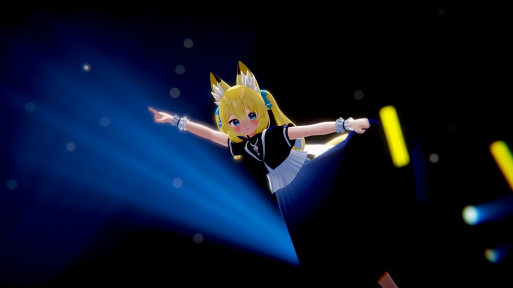 【7アバター対応】アズライトドレス