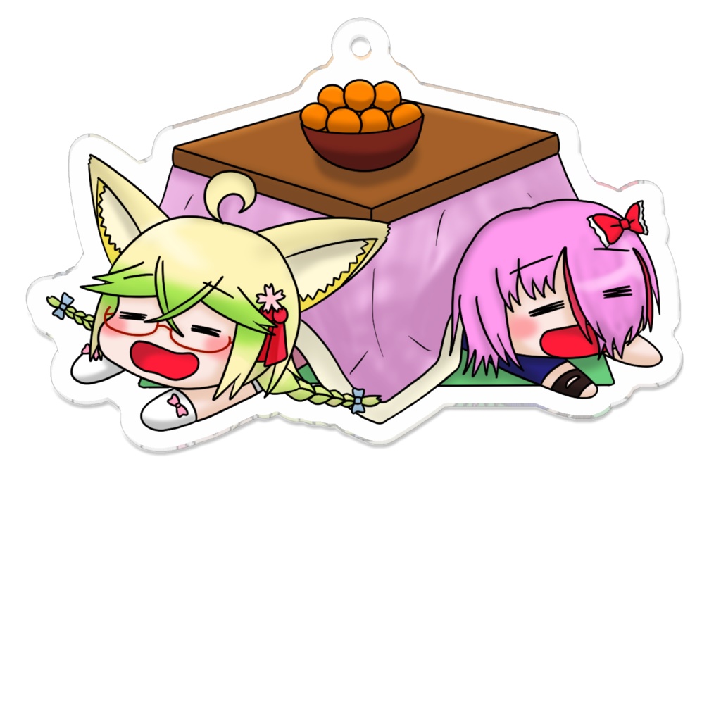 るみむなこたつアクキー