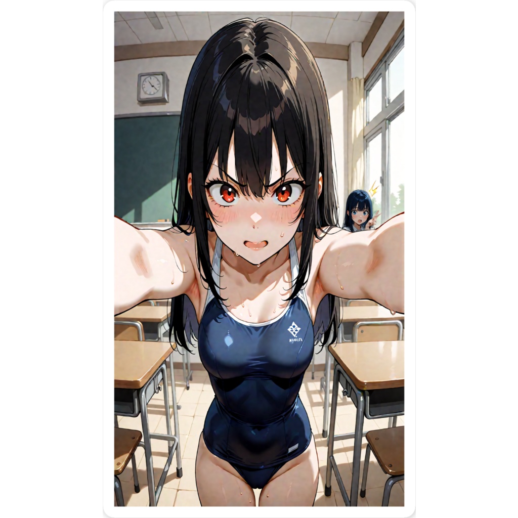スクール水着 スマホステッカー