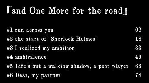 and One More for the road