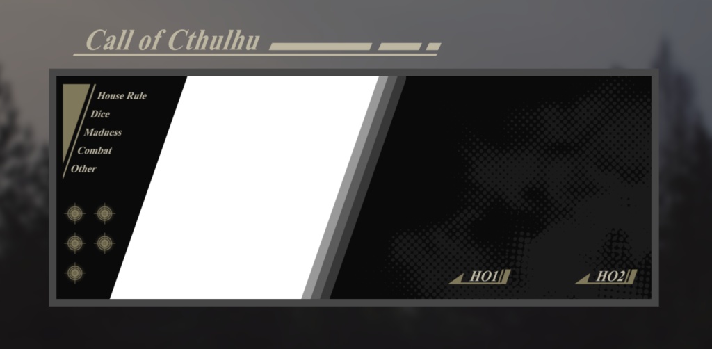 ココフォリア用素材/シンプルな少人数お部屋セット01