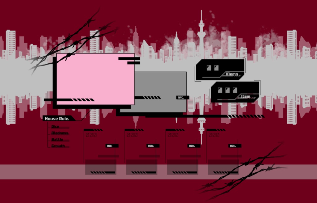 ココフォリア用素材/サイバー01