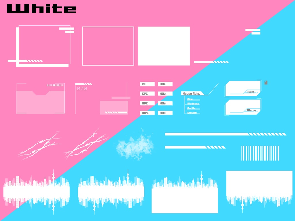 ココフォリア用素材/サイバー01