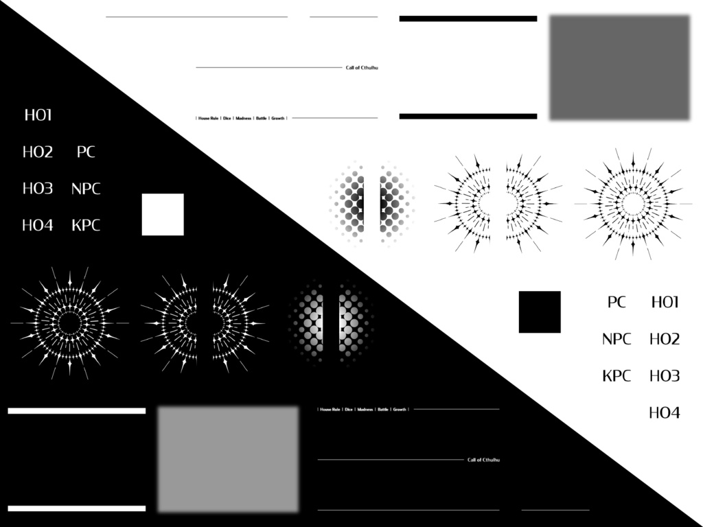 ココフォリア用素材/シンプル02&Rock