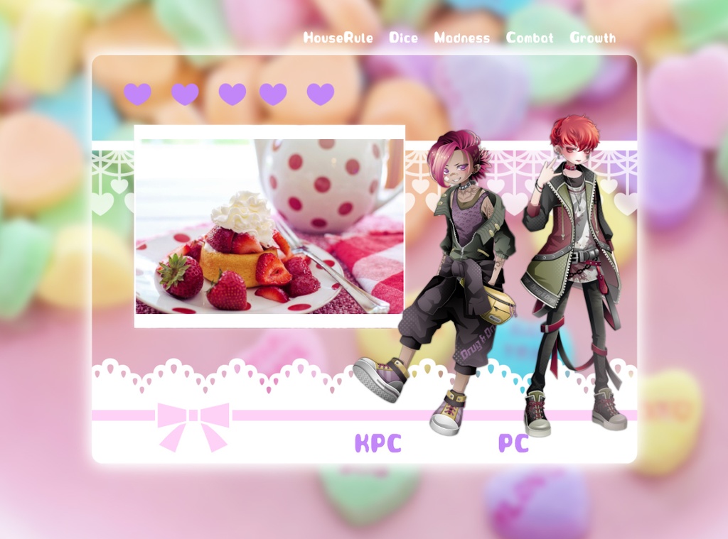 ココフォリア用素材/ポップなお部屋がすぐに作れるフレーム素材/シンプル03