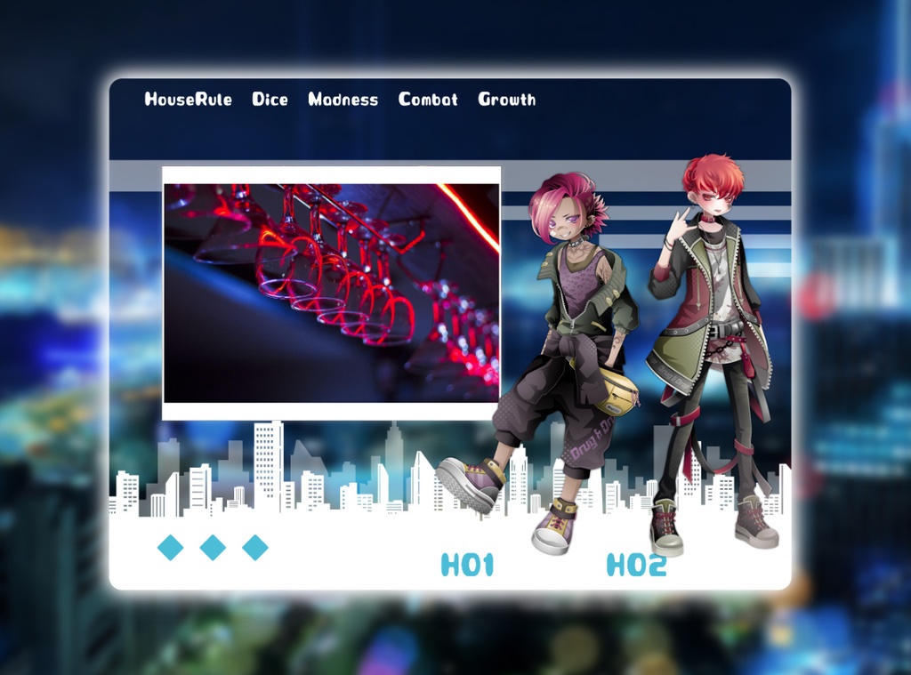 ココフォリア用素材/ポップなお部屋がすぐに作れるフレーム素材/シンプル03