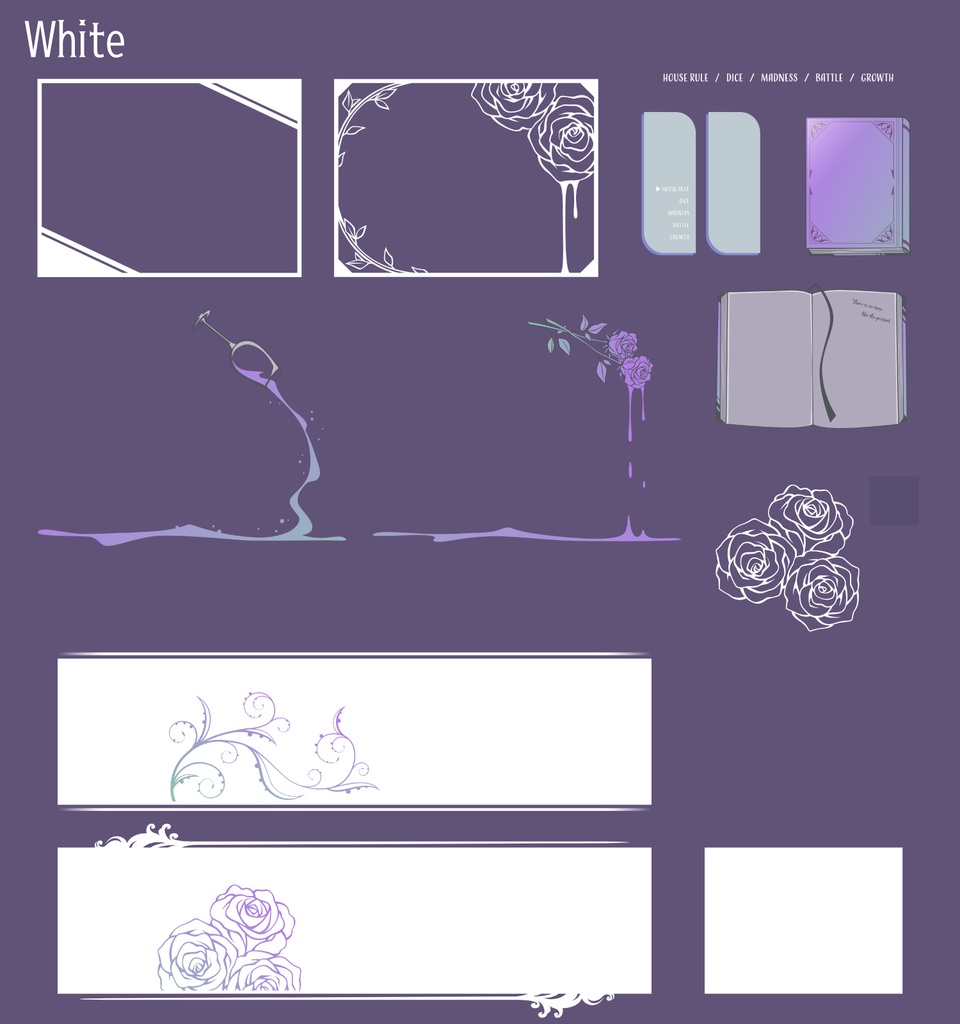 ココフォリア用素材/クラシックローズ※お部屋zip付き