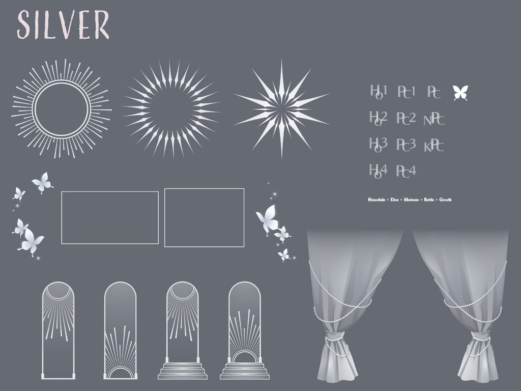 ココフォリア用素材/教会・礼拝堂風※お部屋zip付き