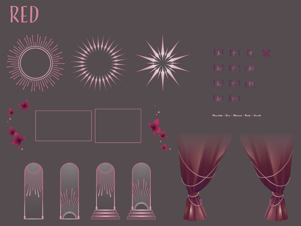 ココフォリア用素材/教会・礼拝堂風※お部屋zip付き