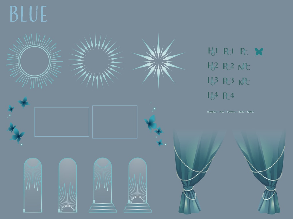 ココフォリア用素材/教会・礼拝堂風※お部屋zip付き