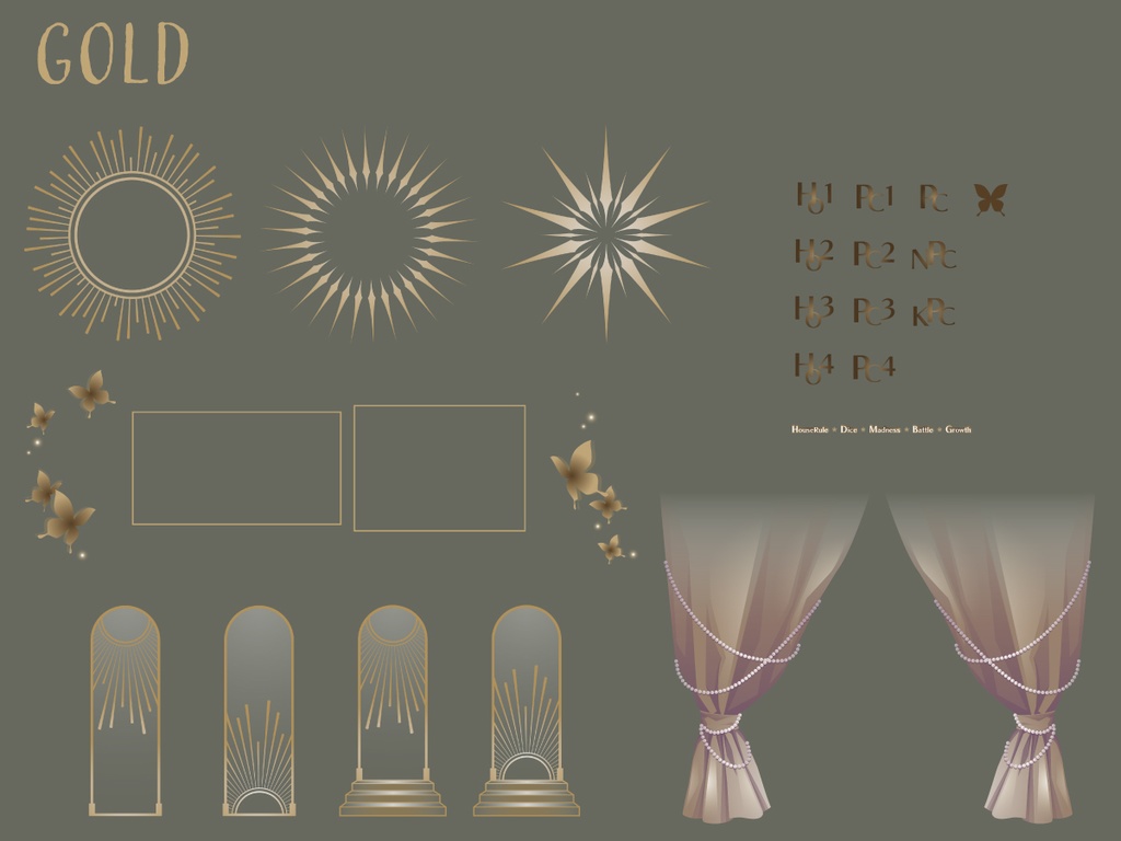 ココフォリア用素材/教会・礼拝堂風※お部屋zip付き