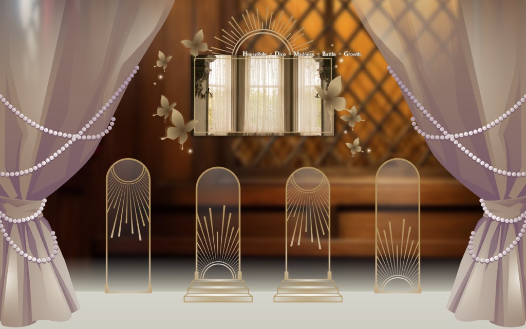 ココフォリア用素材/教会・礼拝堂風※お部屋zip付き