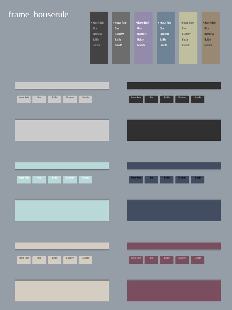 ココフォリア用素材/お部屋がすぐに作れるフレーム素材2※お部屋zip付き & 共鳴アイコン