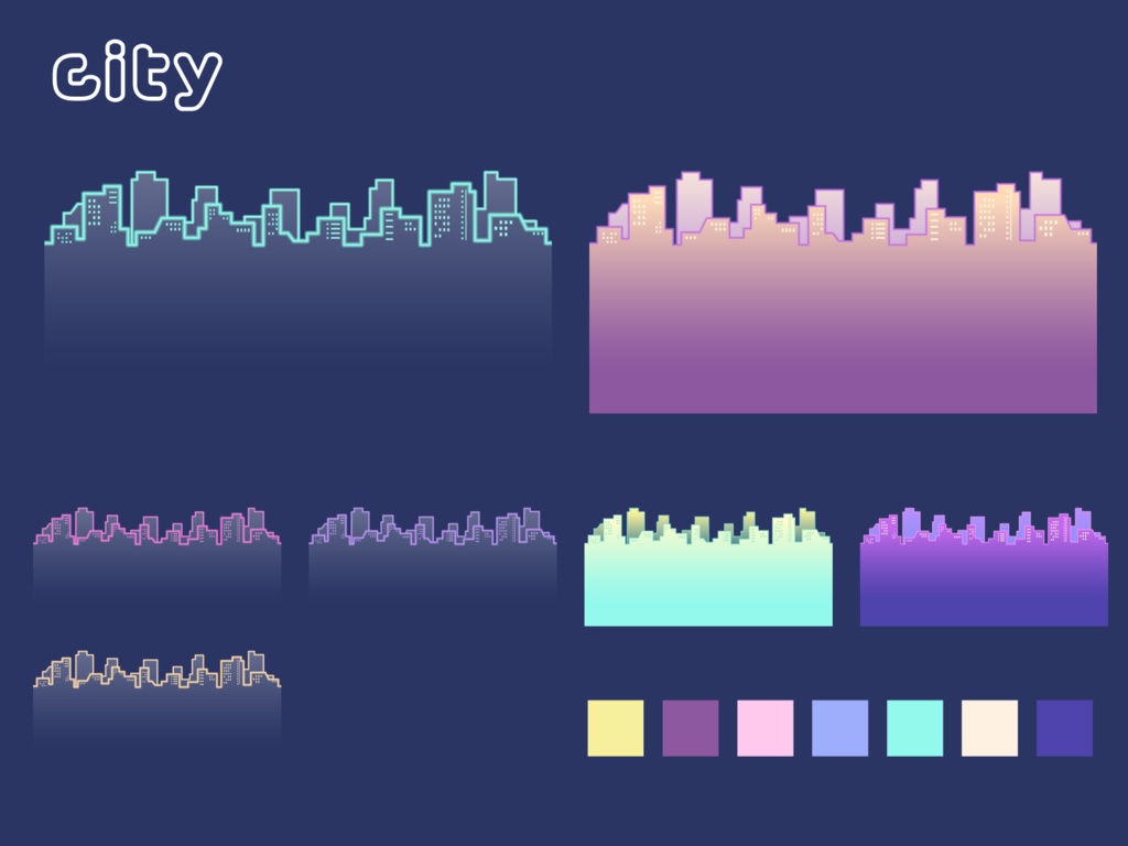 ココフォリア用素材/SNS+シティポップ風お部屋素材