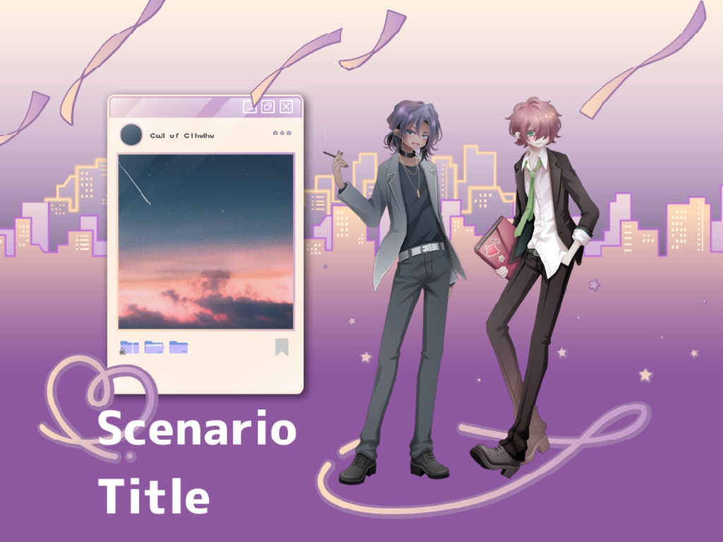 ココフォリア用素材/SNS+シティポップ風お部屋素材