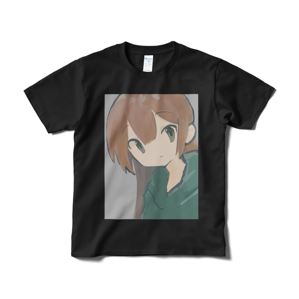 こんにちはTシャツ 黒/白