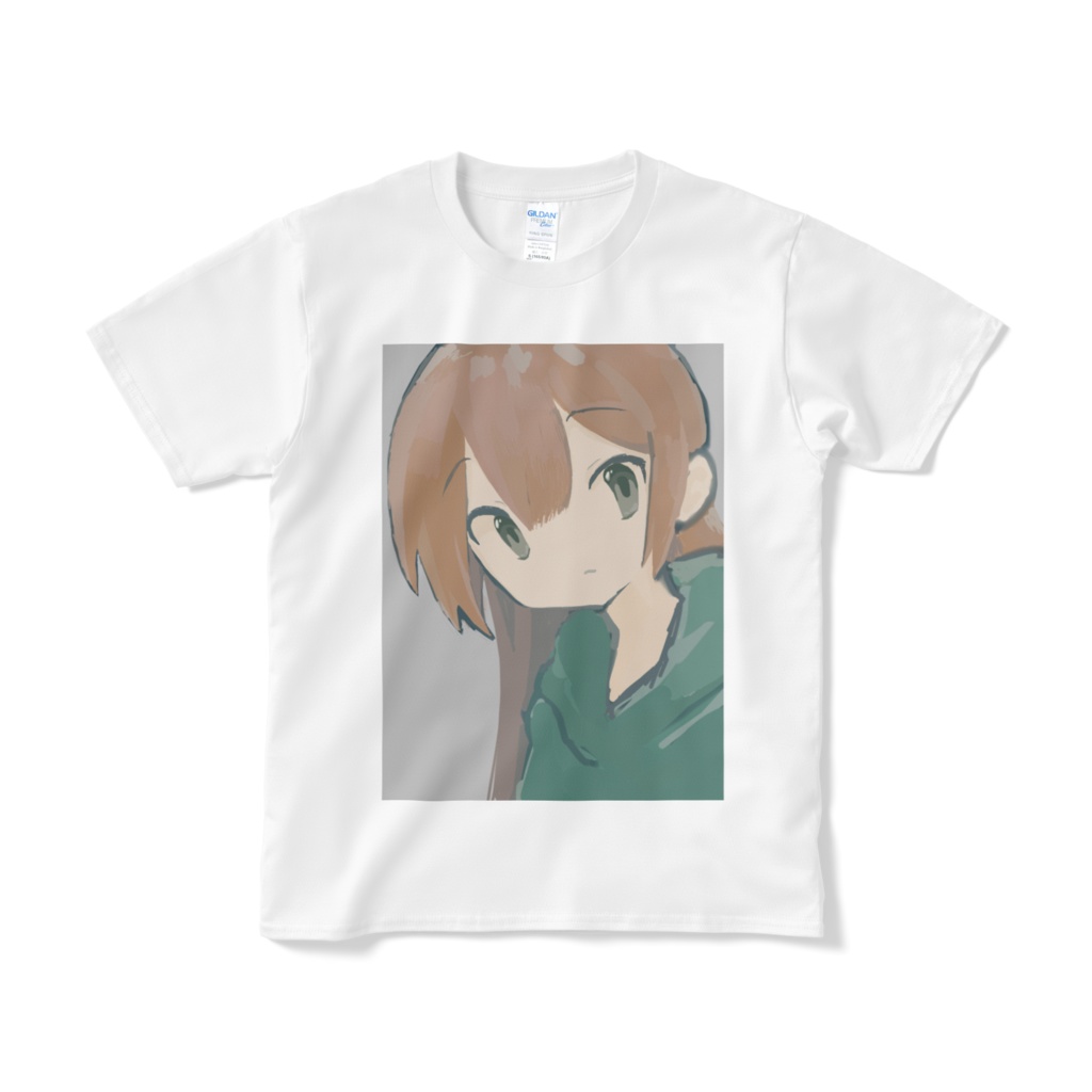 こんにちはTシャツ 黒/白
