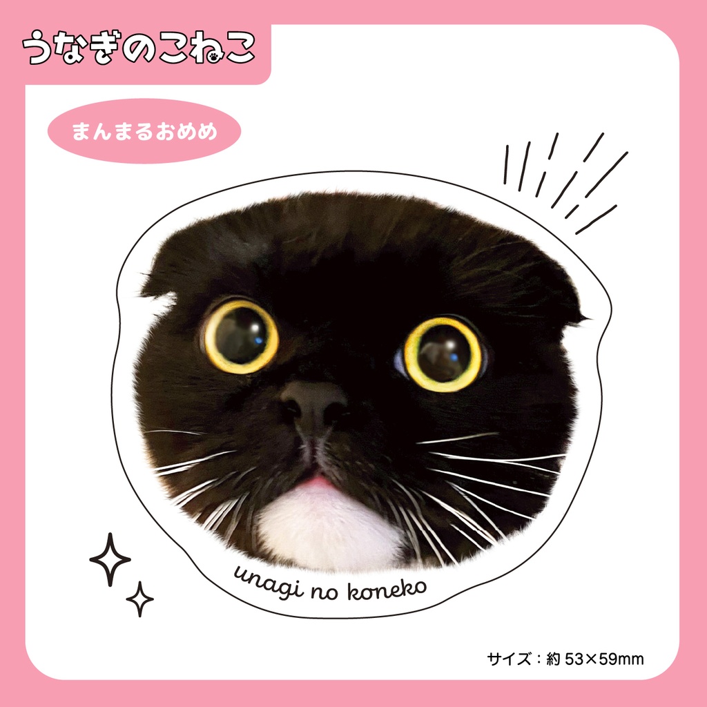 うなぎのこねこ ステッカー
