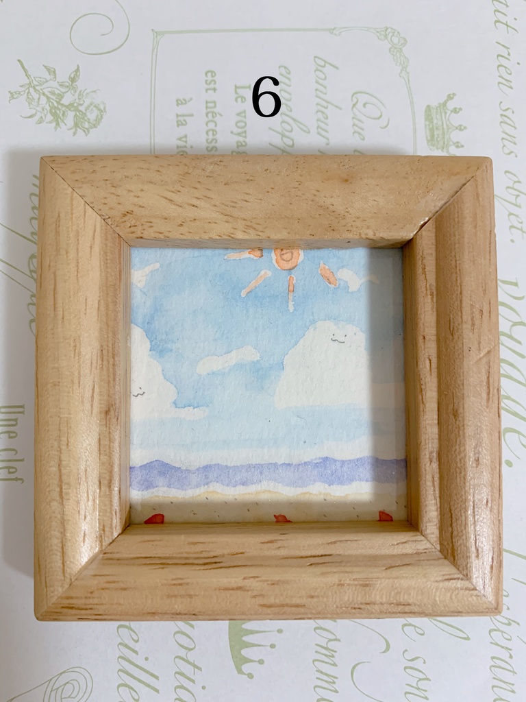 夏イラストミニ原画