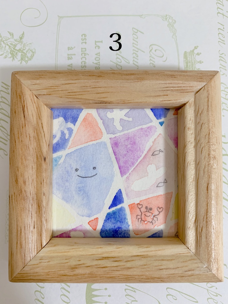 夏イラストミニ原画