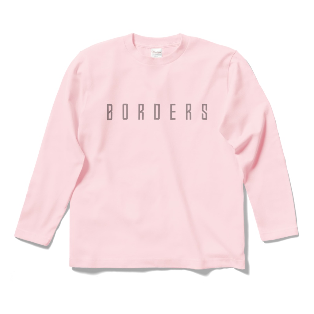 BORDERS 長袖シャツ(桃)