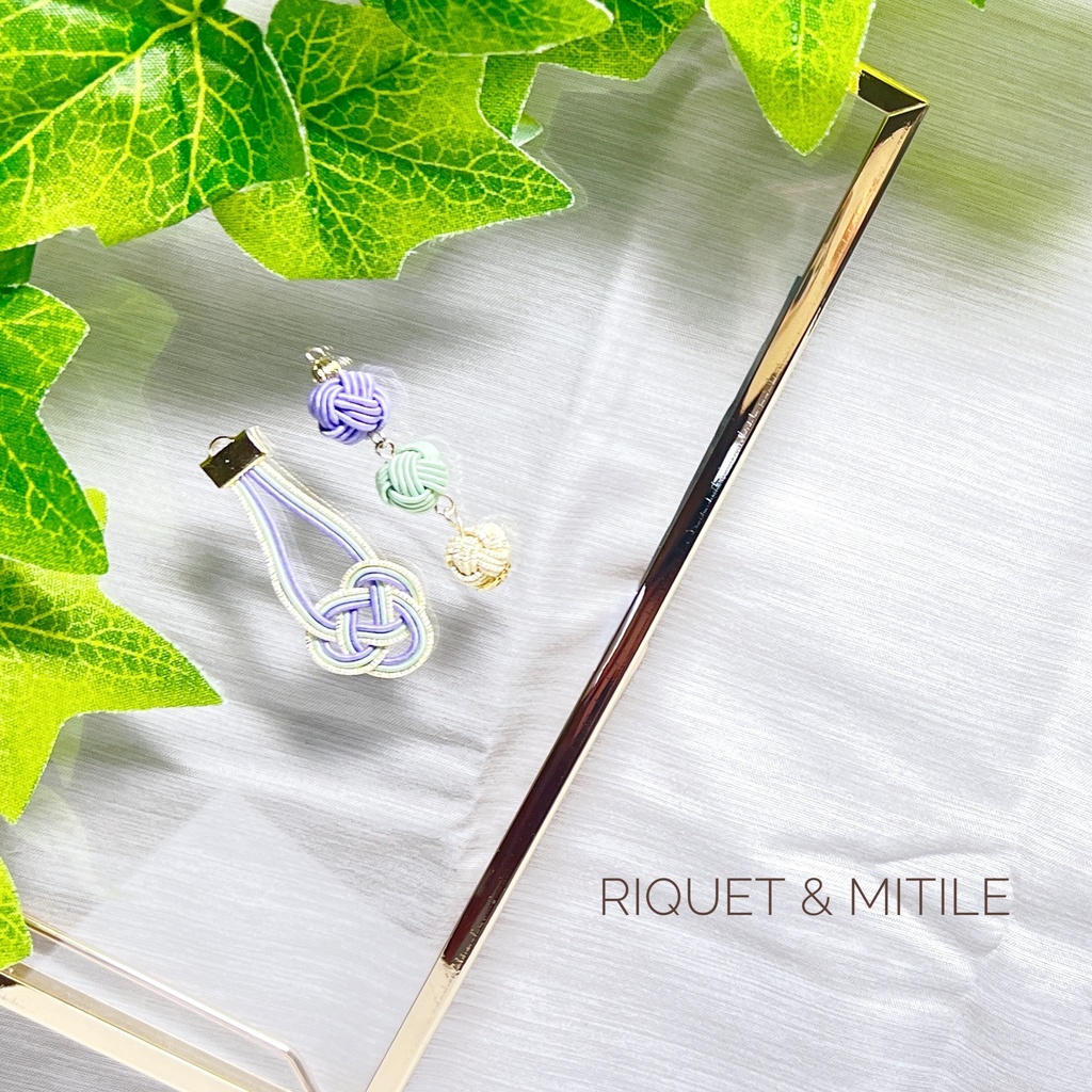 【まほやく】~ 称号組 水引~ イメージ イヤリング