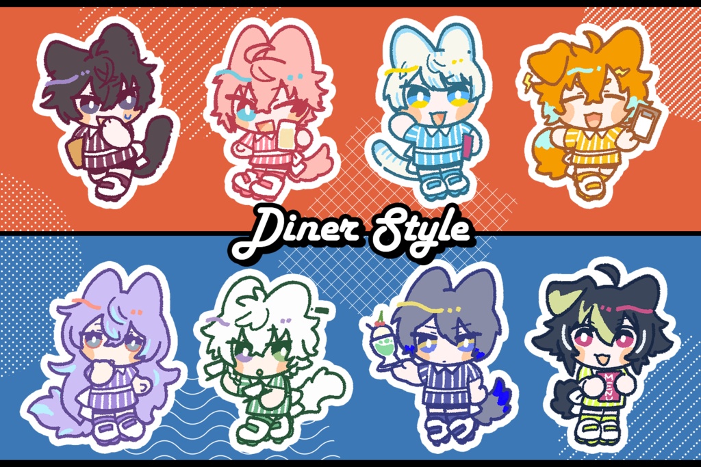 めちゃつえ～ケモミミシールセット