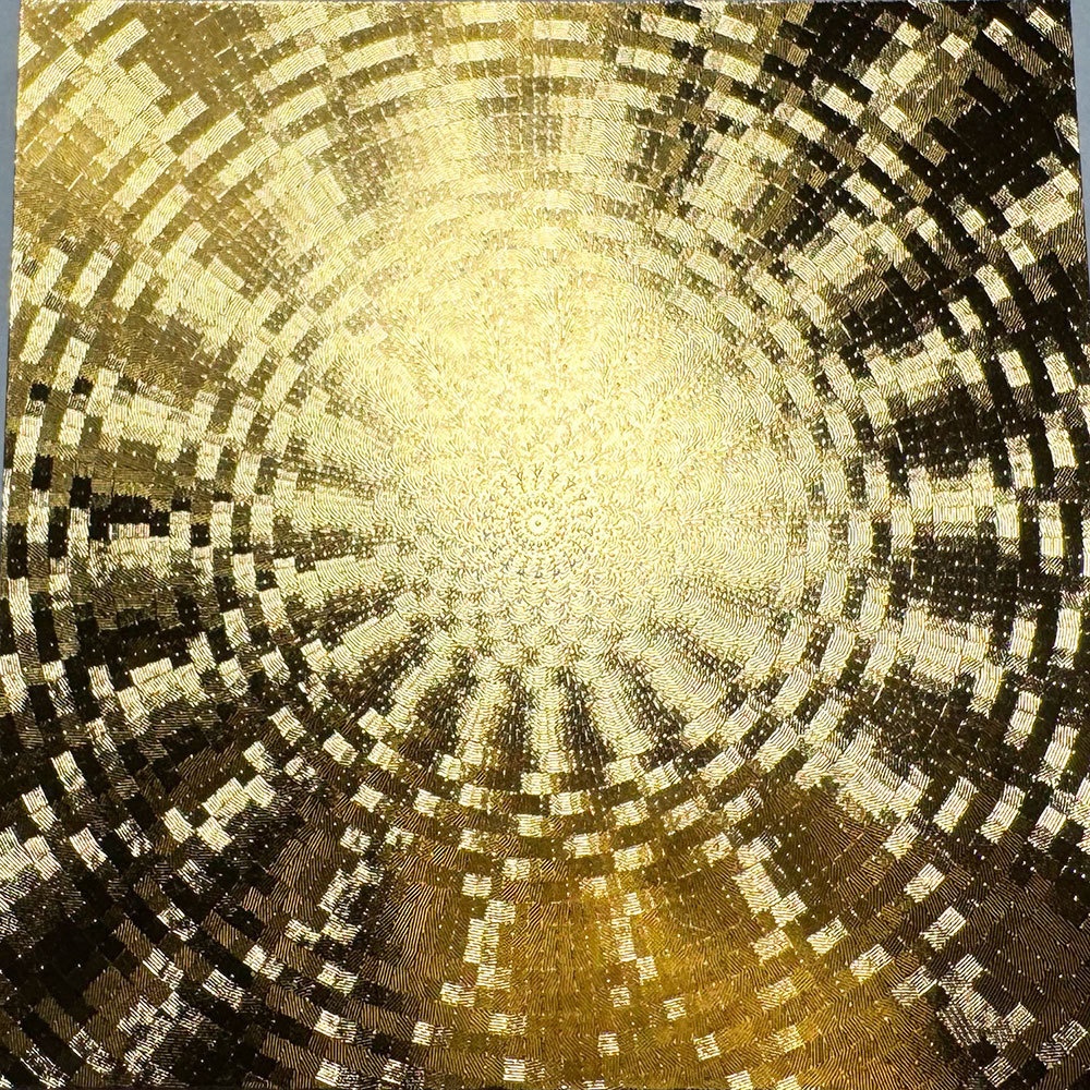 （完売）自作シール素材「動く金素材　A」10枚入り（54㎜×54㎜）