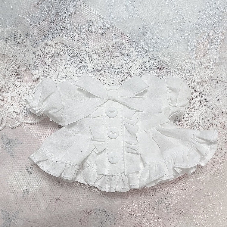 リボンシャツワンピース ホワイト